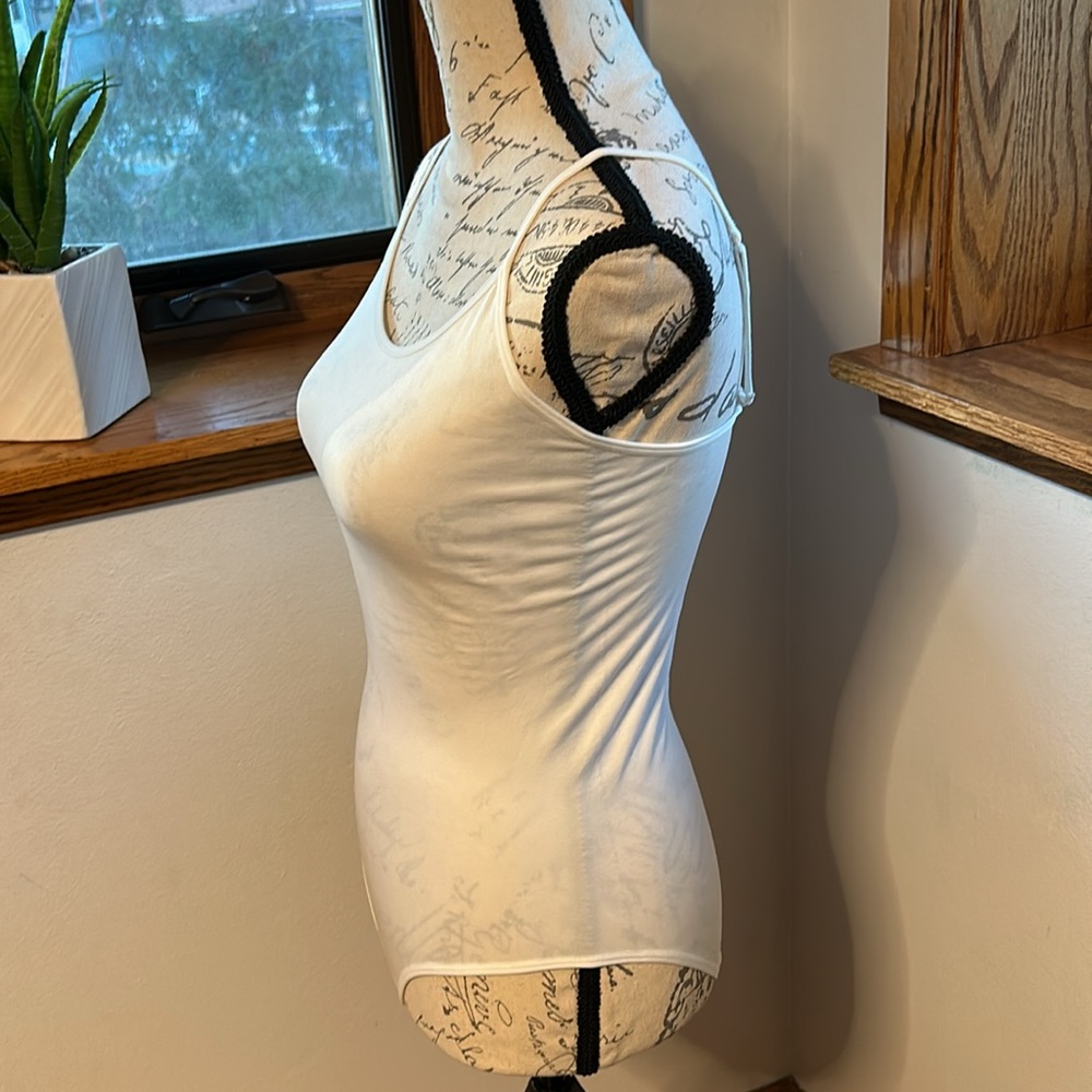 Auden White Body Suit Size Small